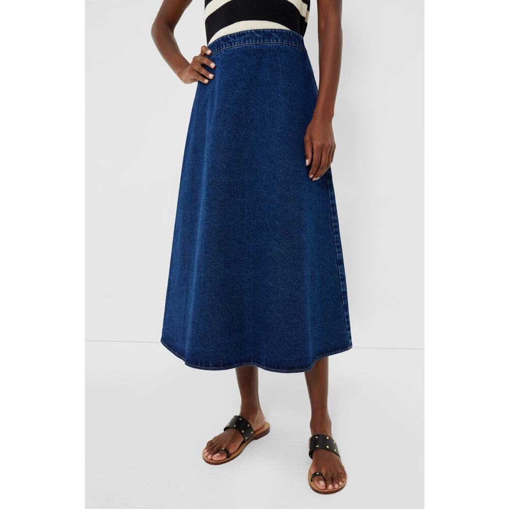 TUCKERNUCK Denim Britt Skirt Size 4 NWT Retail $198 Tuckernuck